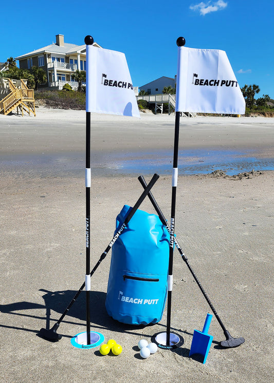 Beach Putt - Beach Golf Game - with (2) Adjustable Beach Putt Putters - ON SALE